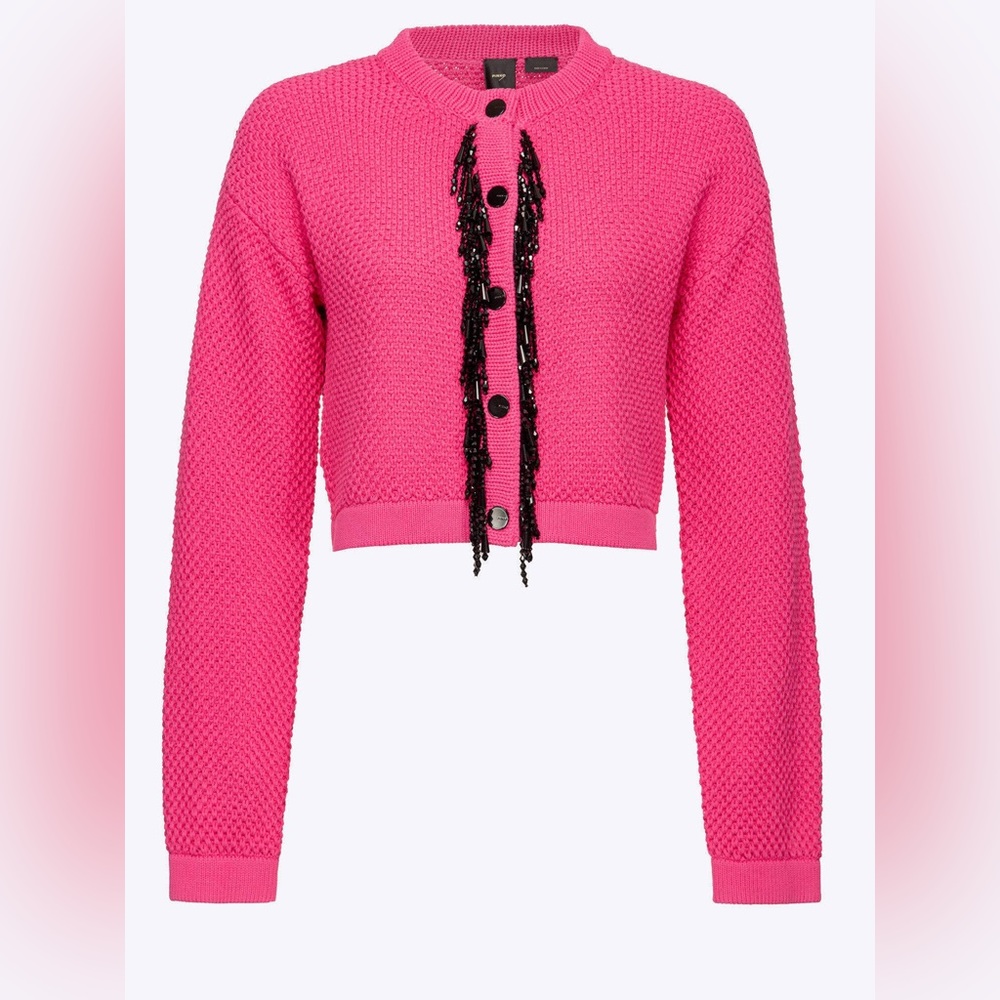 PINKO bead-embellished Cardigan in Pink